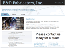 Tablet Screenshot of bdfabricatorsinc.com